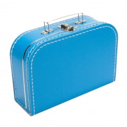 Koffertje aquablauw 25cm