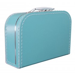 Koffertje turquoise 25cm